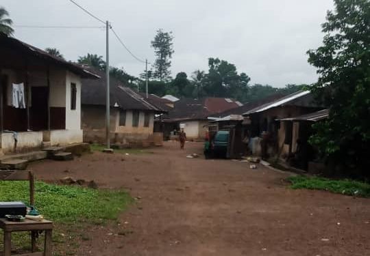 A view of Kpetewoma Village. Image, Joseph Morison, ManoReporters