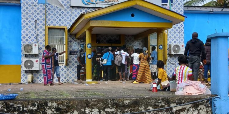 Rokel Commercial Bank in Pujehun. Image, Brima Sannoh, ManoReporters