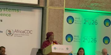 Sierra Leonean United Nations diplomat Zainab Hawa Bangura argues that strong health systems are inseparable from the United Nations foundational principles of sustainable development, peace, and human dignity. Image, Patricia Conteh.