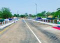 The newly inaugurated 25-kilometre Bandajuma–Pujehun highway includes a modern two-lane bridge – the Makibie River Bridge – and it marks a major improvement in transport connectivity within Pujehun District. Image, Brima Sannoh, ManoReporters.