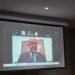 The Minister of Health, Dr. Austin Demby, addressing delegates in a press conference through an online link from Washington D.C. Image, MOH Communications.