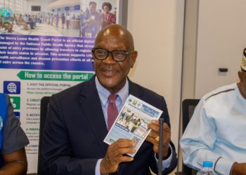 The Sierra Leone Health Travel Portal is a centralized digital platform through which travelers can conveniently submit health information and documentation required for entry and departure from the country. Image, Ministry of Health Sierra Leone.