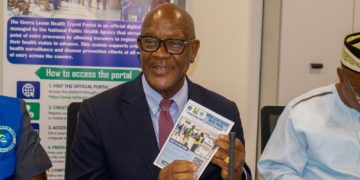The Sierra Leone Health Travel Portal is a centralized digital platform through which travelers can conveniently submit health information and documentation required for entry and departure from the country. Image, Ministry of Health Sierra Leone.