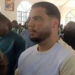 This image shows what is believed to be Bolle Jos Leijdekkers in a church besides the daughter of Sierra Leone’s President Julius Maada Bio somewhere in the southern part of the country. Image, unknown source.